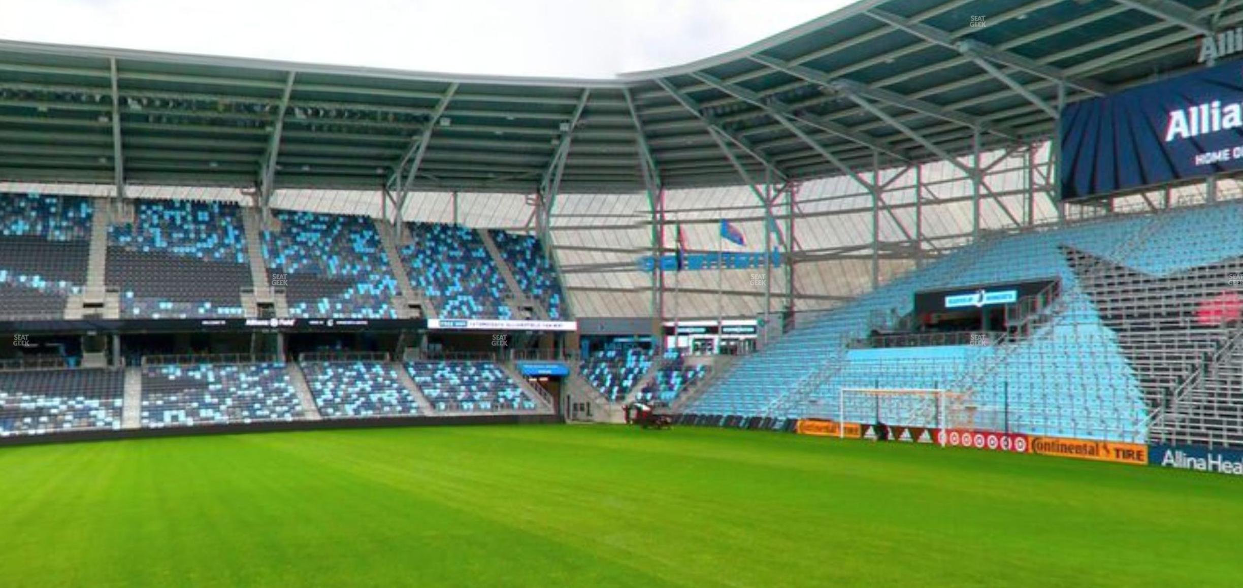 Seating view for Allianz Field Section Field Club 3