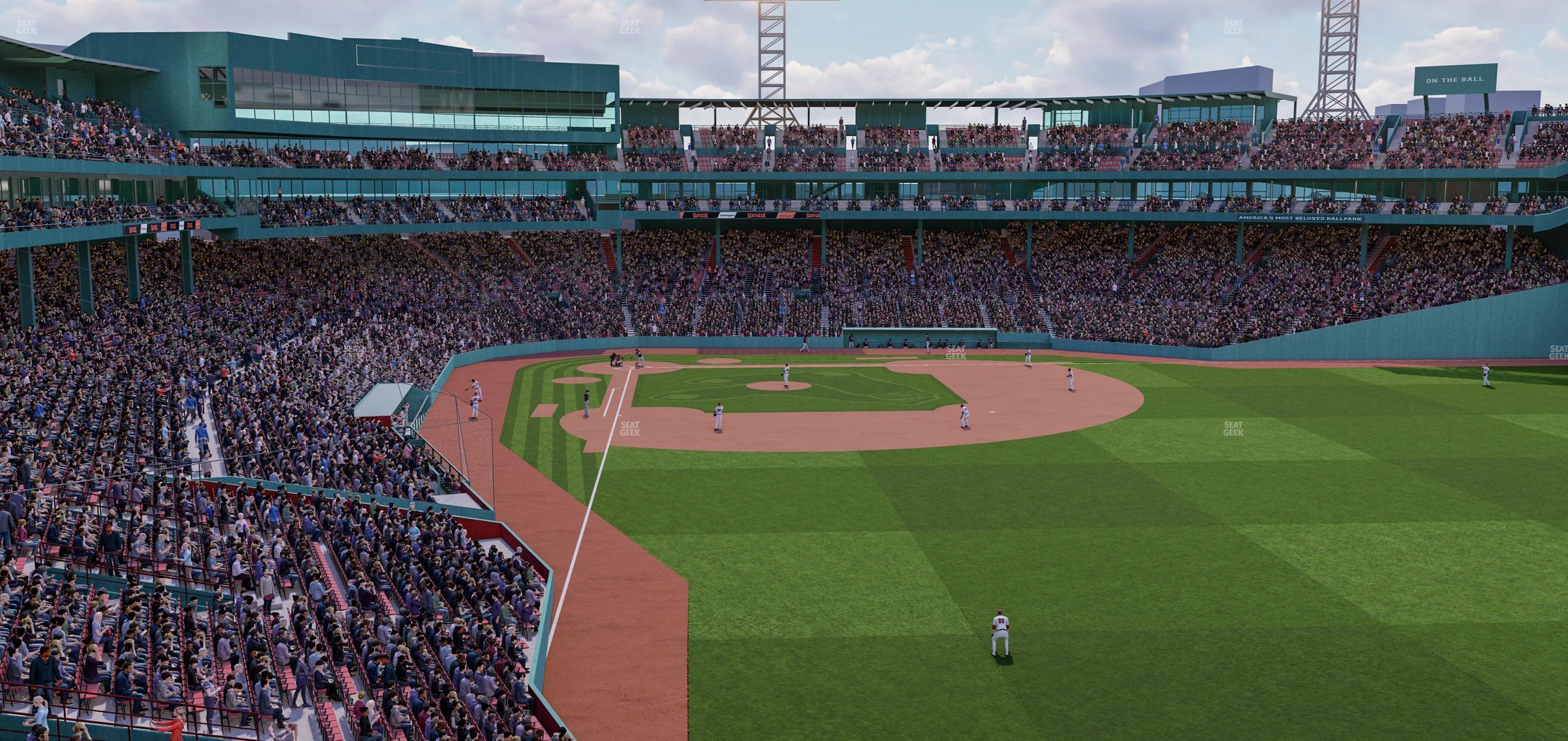 Seating view for Fenway Park Section Right Field Roof Deck Table 113