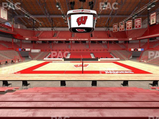 Seating view for Wisconsin Field House Section R