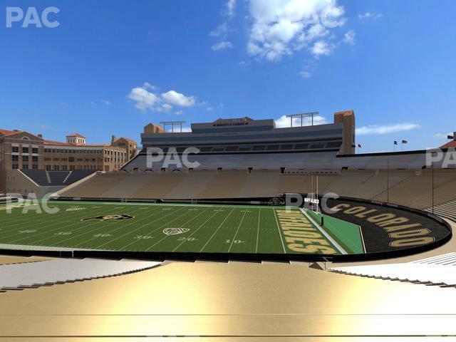 Seating view for Folsom Field Section 108