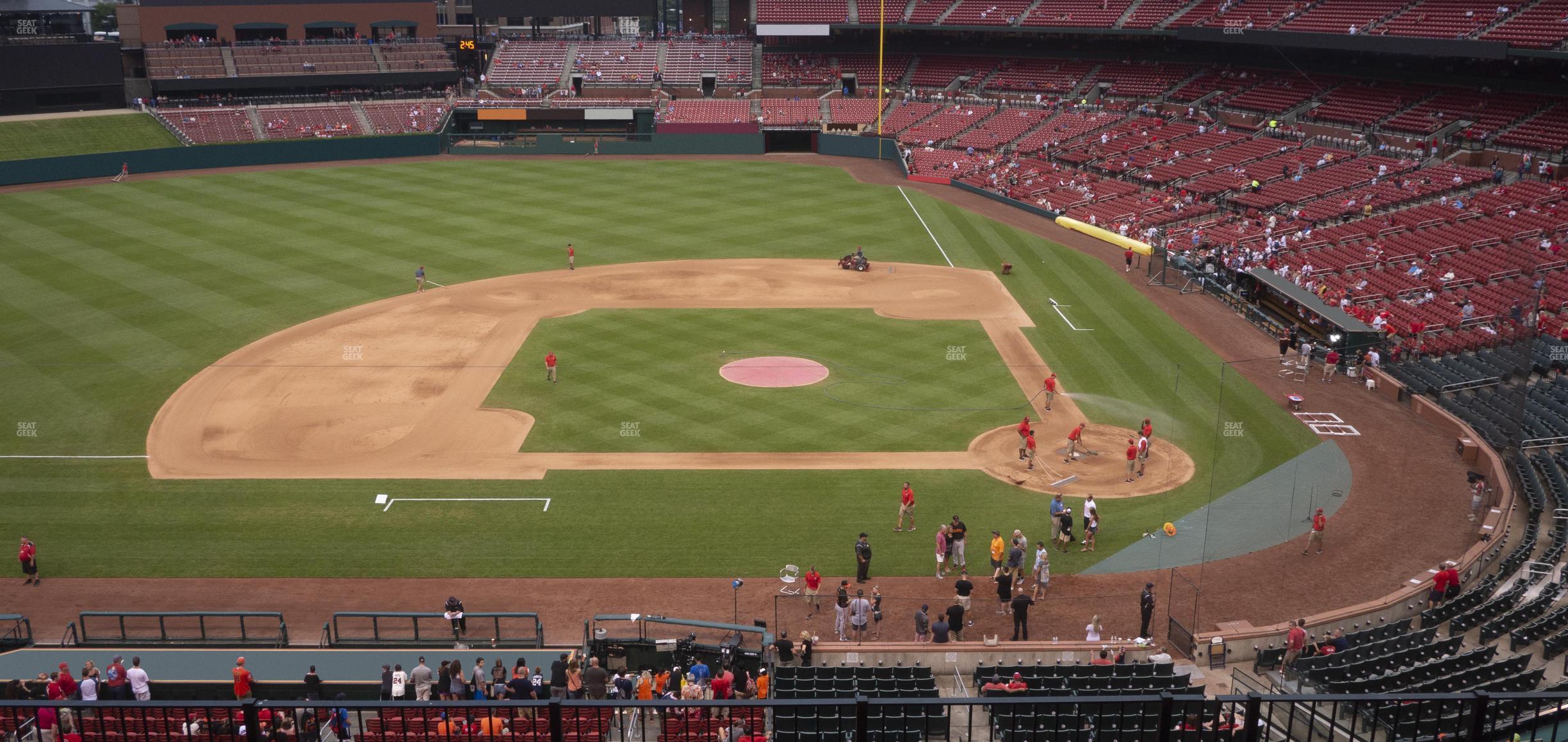 Seating view for Busch Stadium Section Infield Redbird Club 254