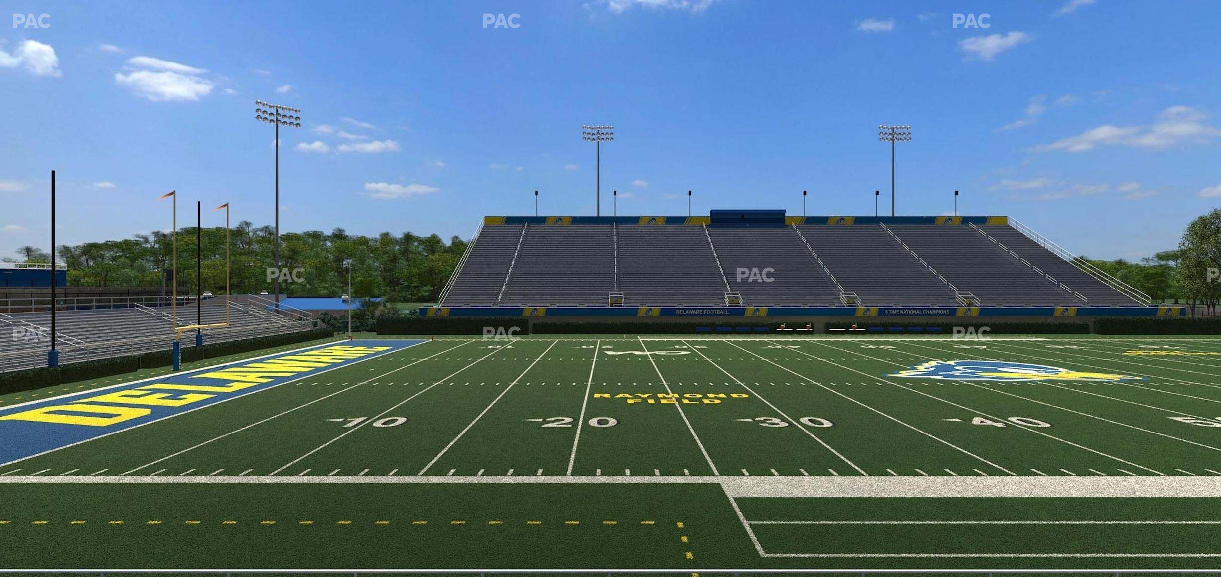 Seating view for Delaware Stadium Section West Ada 6