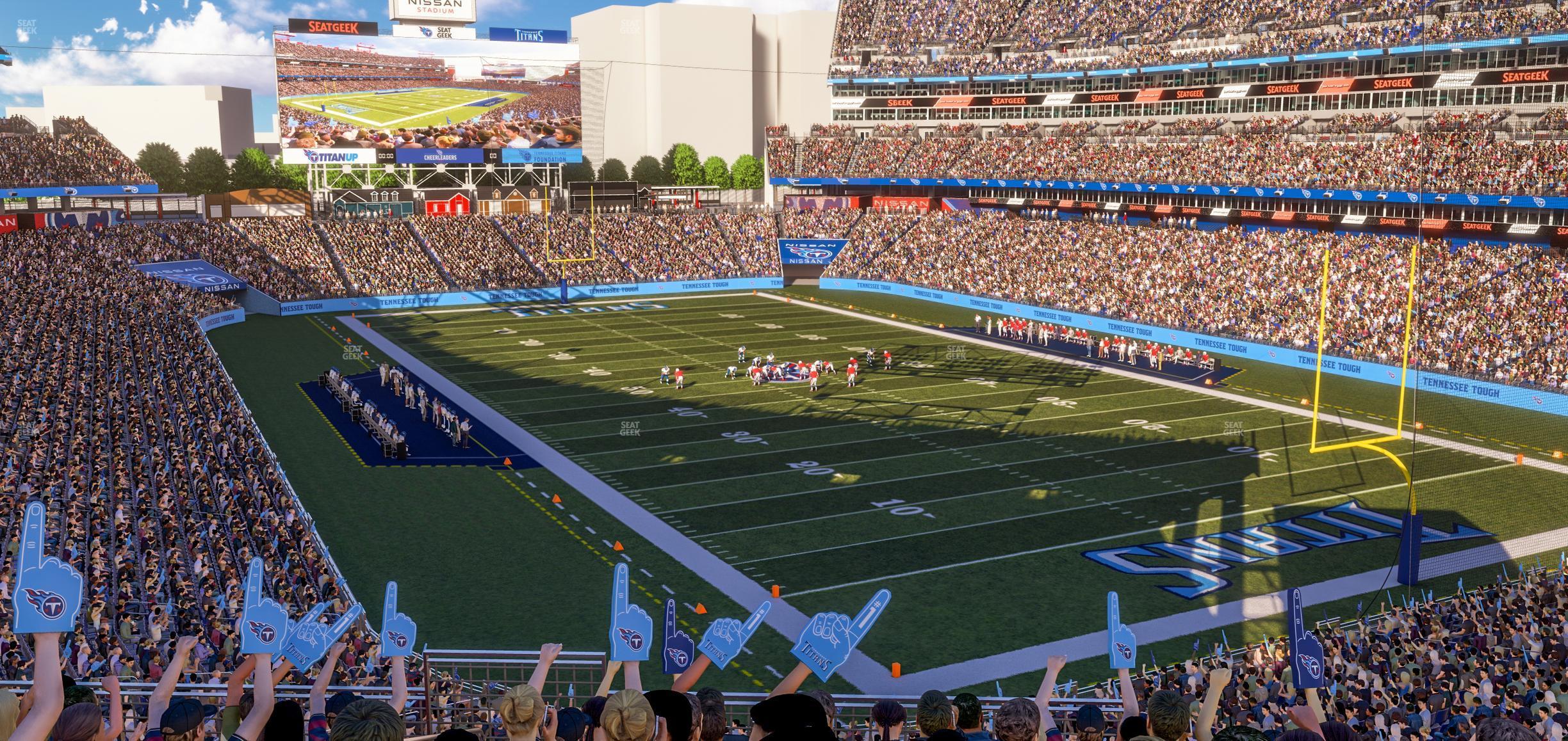 Seating view for Nissan Stadium Section 225