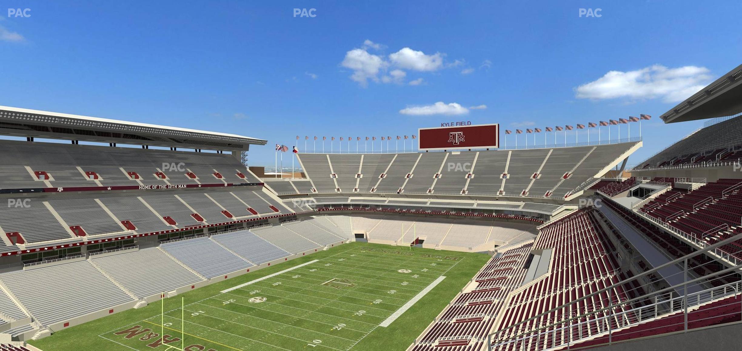 Seating view for Kyle Field Section 314