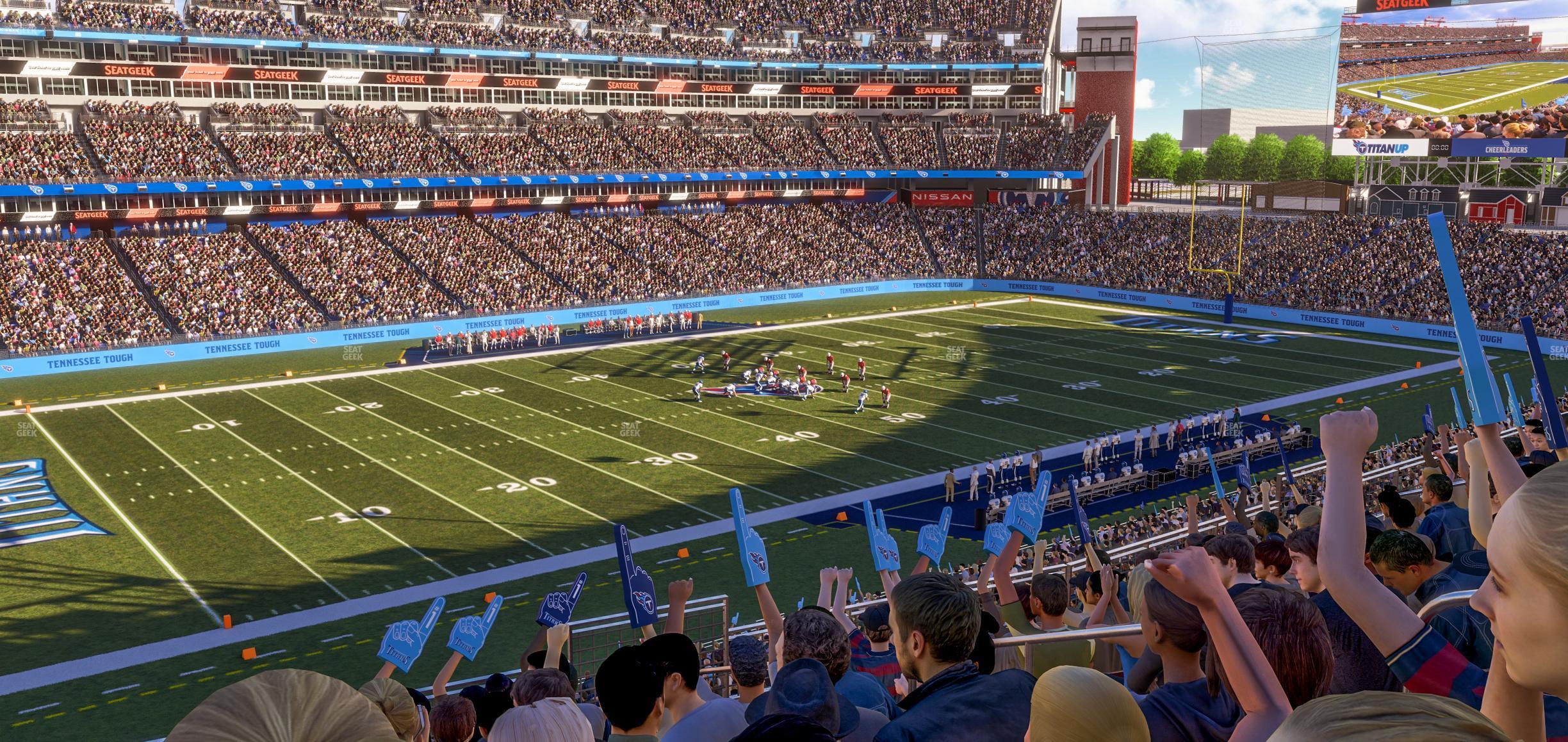 Seating view for Nissan Stadium Section 240