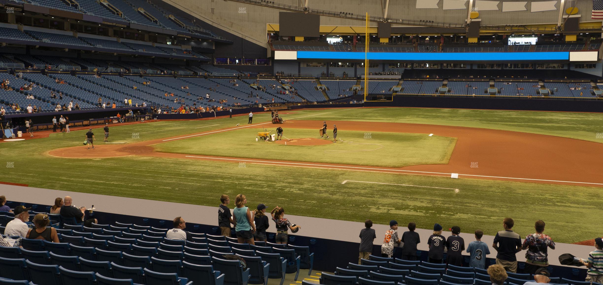 Seating view for Tropicana Field Section 118