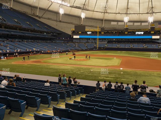 Seating view for Tropicana Field Section 118