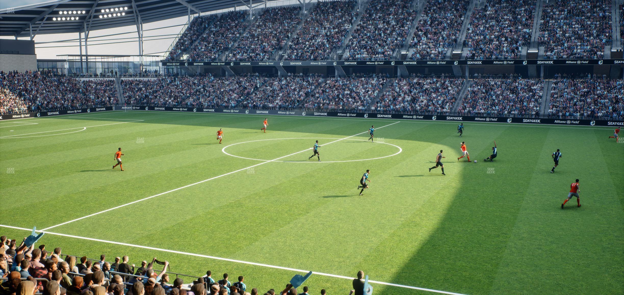 Seating view for Allianz Field Section Loge 30 A