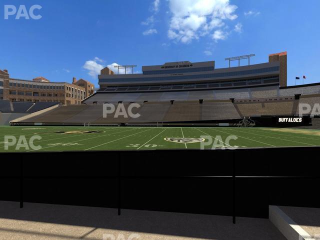 Seating view for Folsom Field Section 107