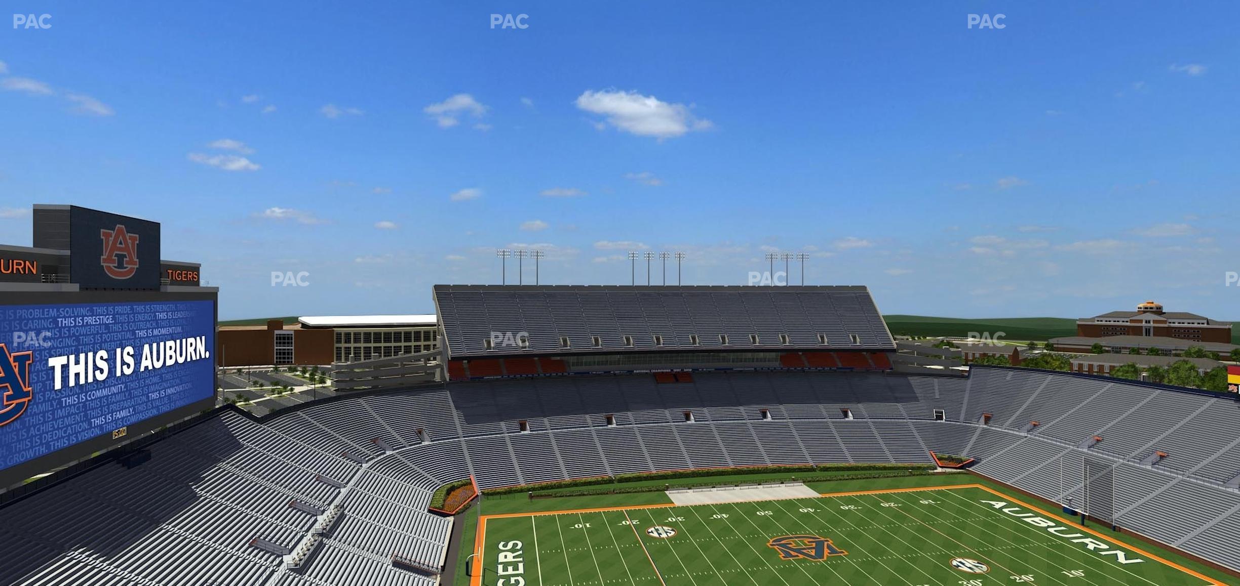 Seating view for Jordan-Hare Stadium Section 102