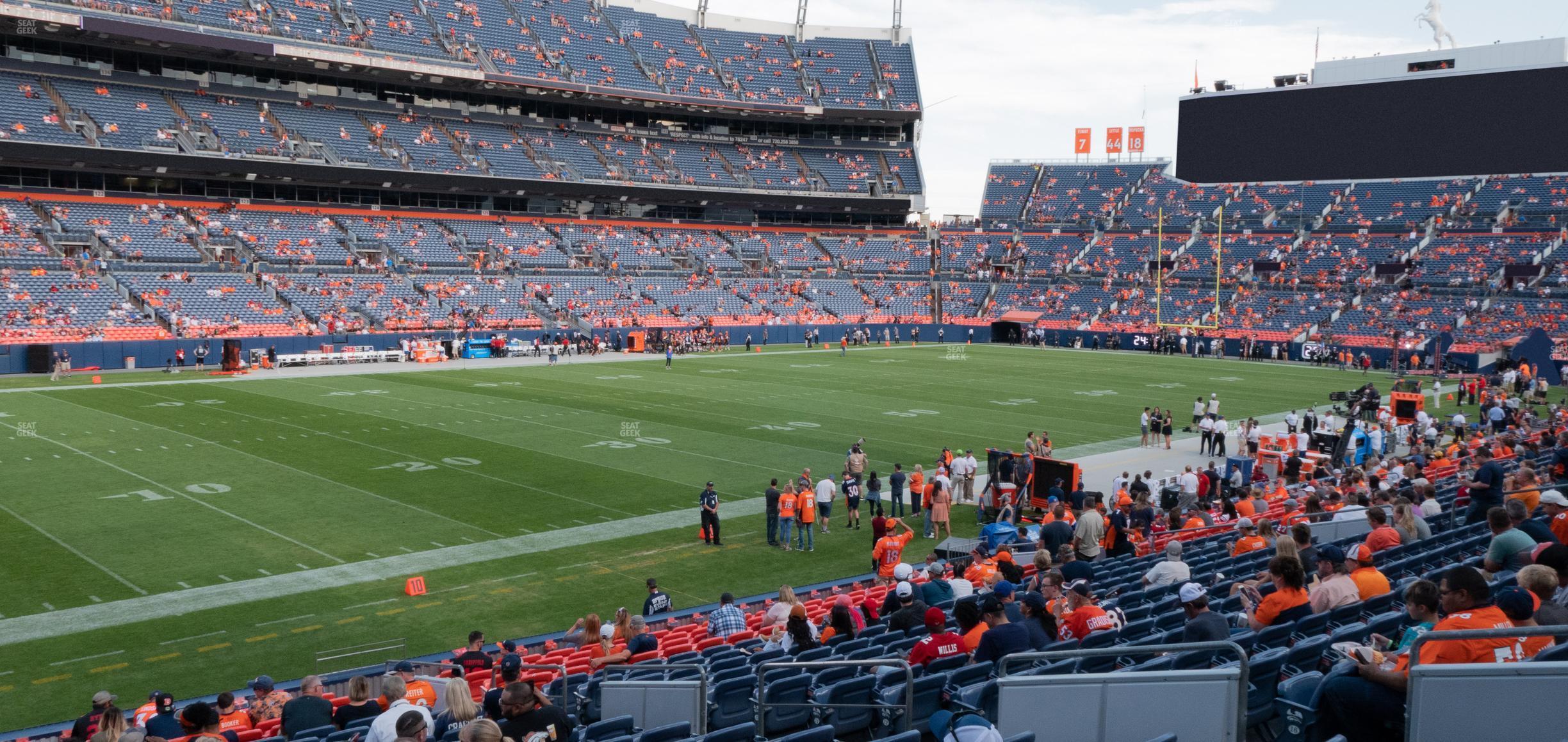 Seating view for Empower Field at Mile High Section 109