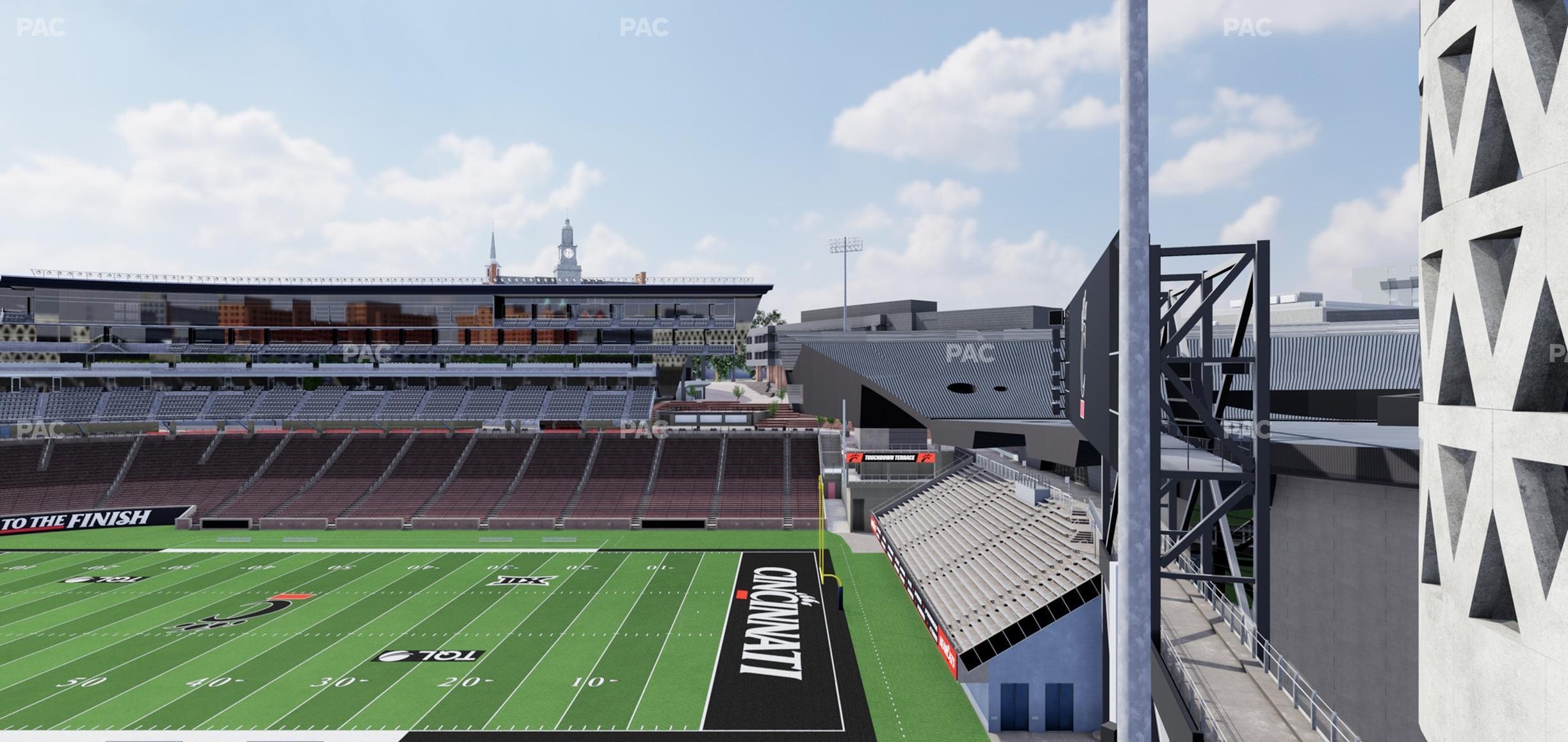 Seating view for Nippert Stadium Section 201