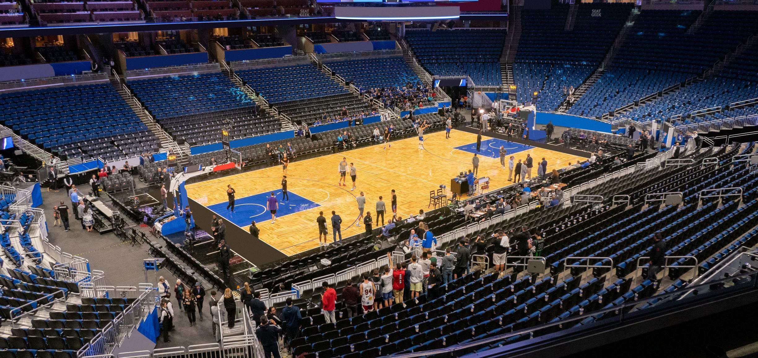 Seating view for Kia Center Section Club F