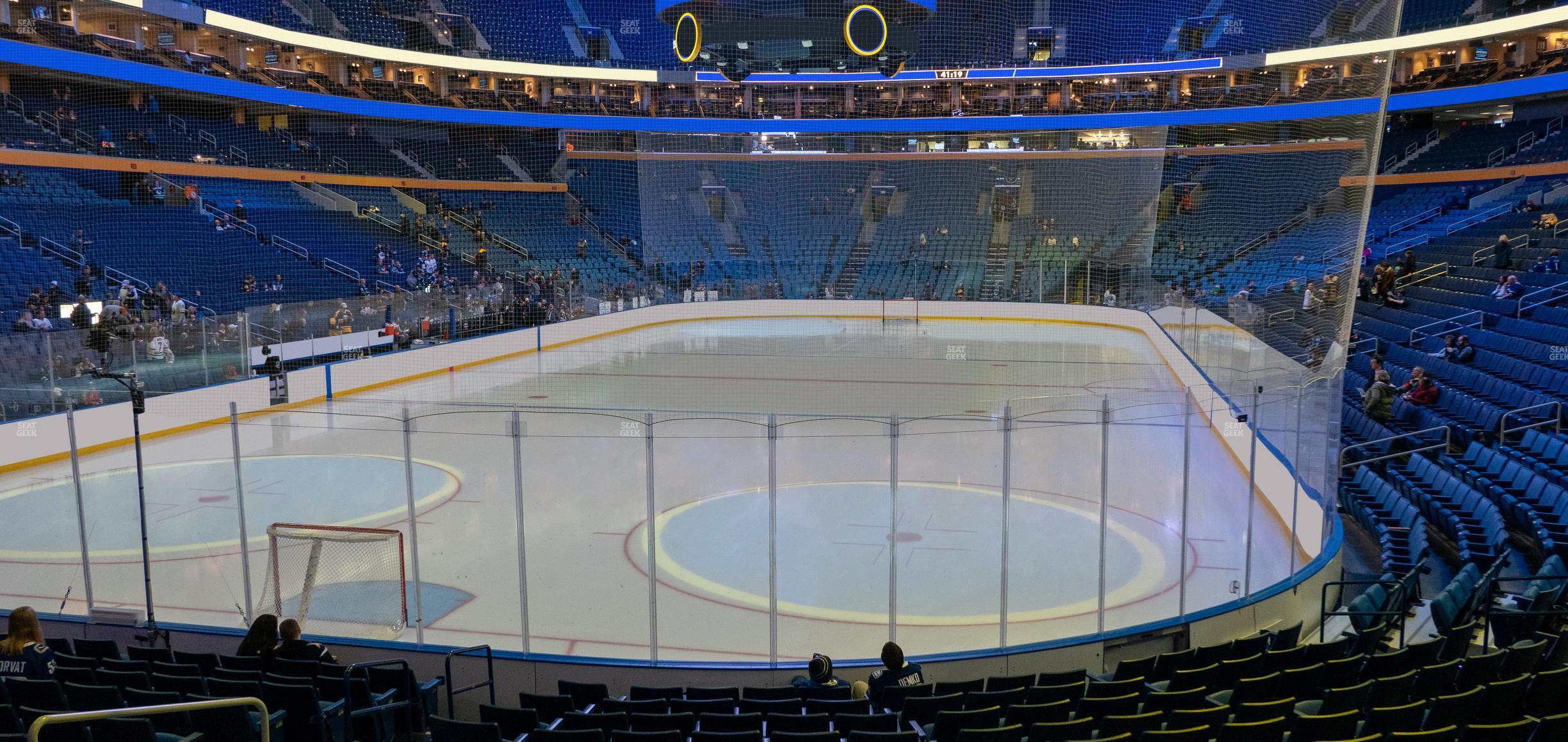 Seating view for KeyBank Center Section 122