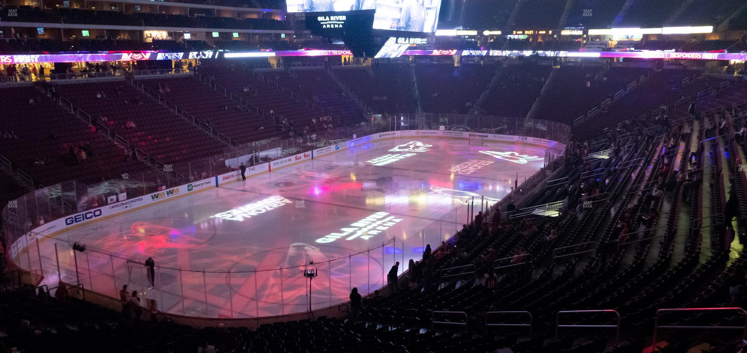 Seating view for Desert Diamond Arena Section Club 1