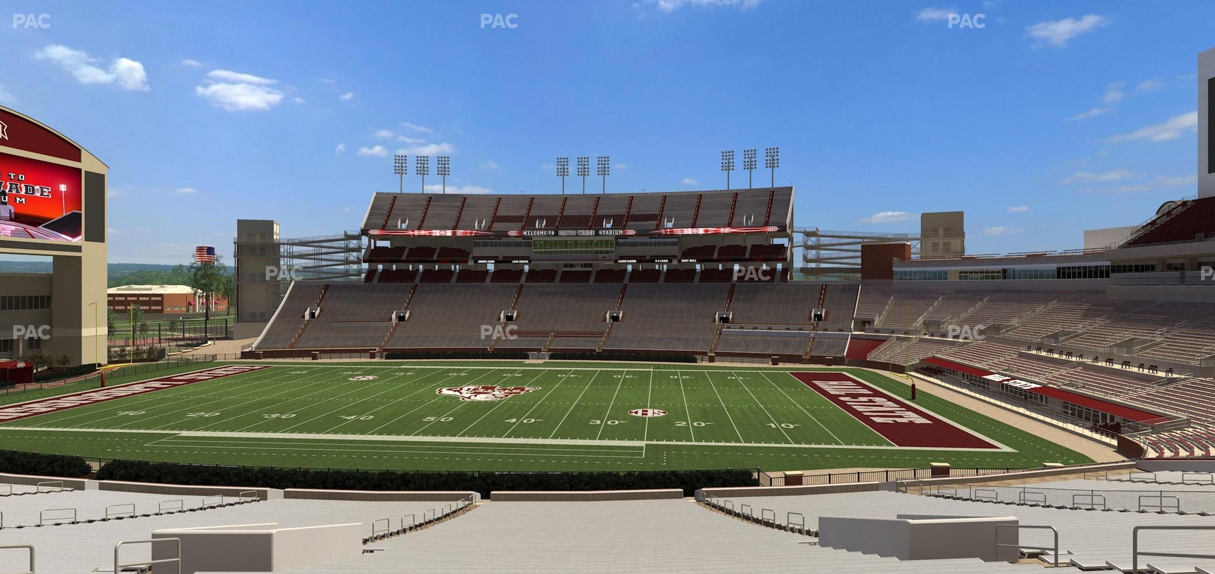 Seating view for Davis Wade Stadium Section 19