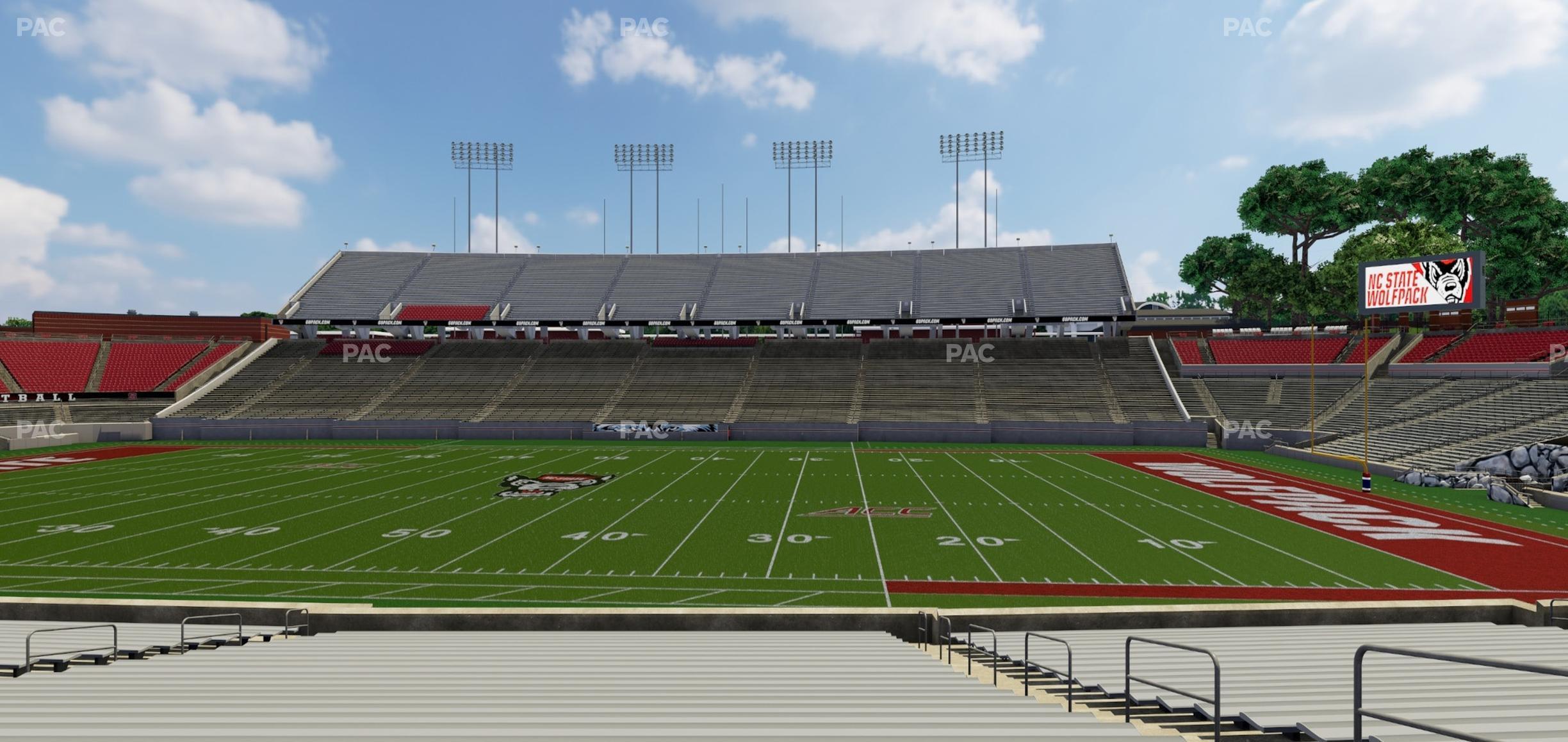 Seating view for Carter-Finley Stadium Section 19