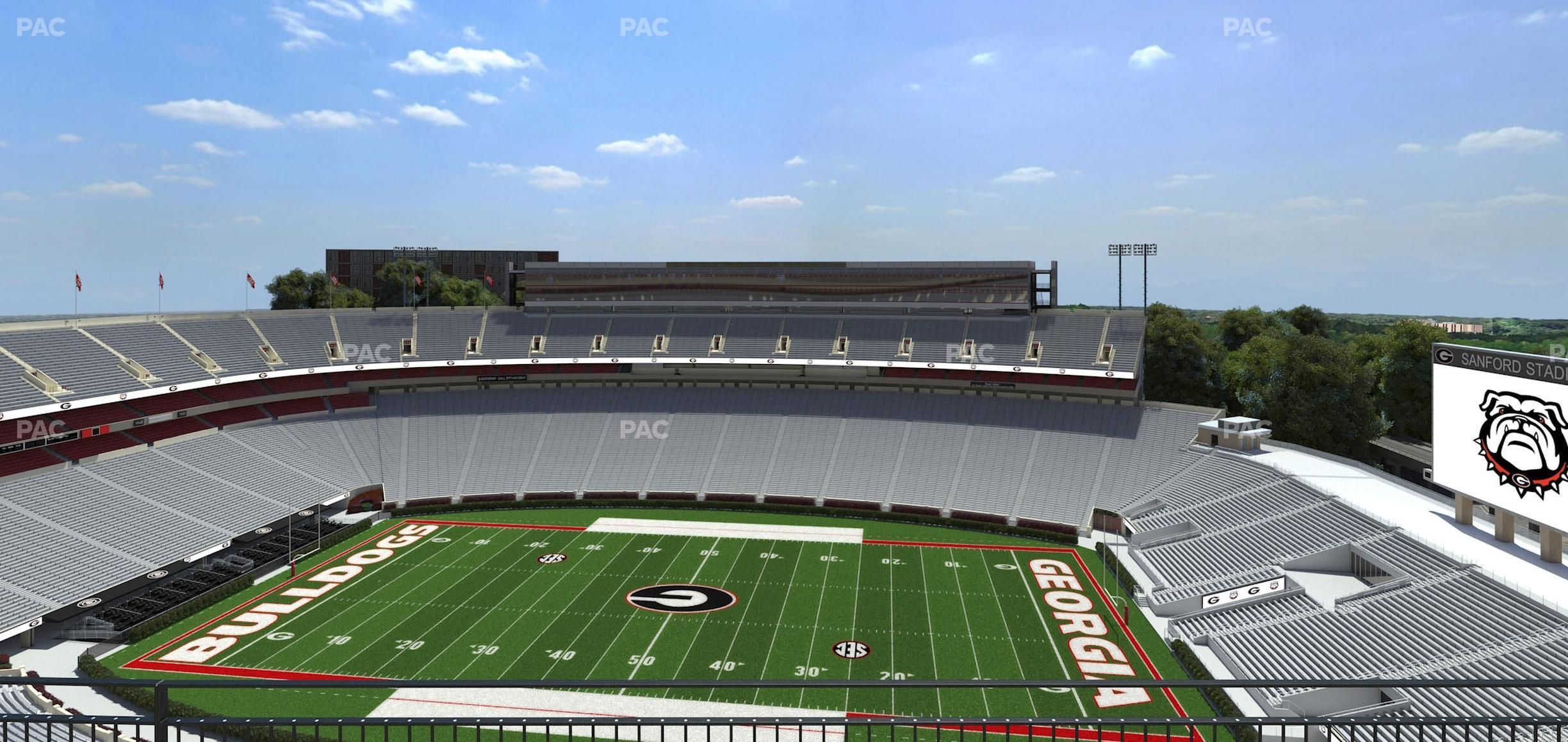 Seating view for Sanford Stadium Section 605