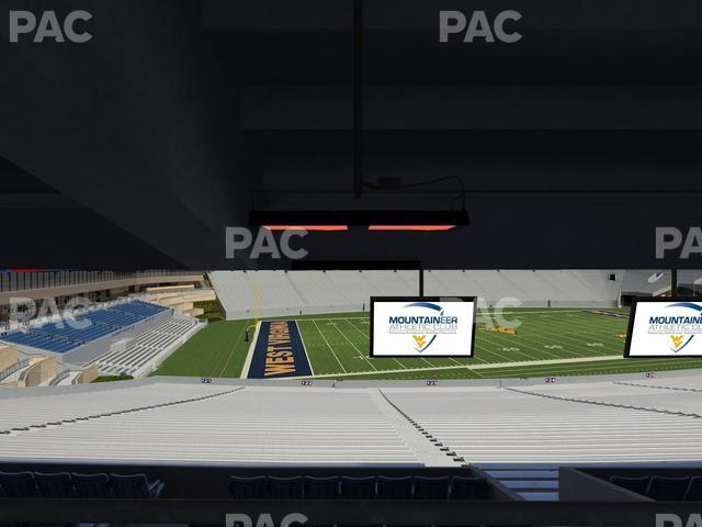 Seating view for Mountaineer Field at Milan Puskar Stadium Section Field Box 45