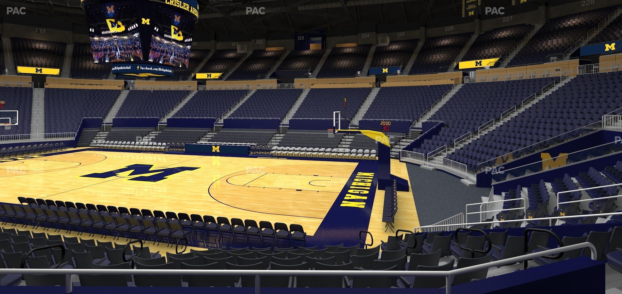 Seating view for Crisler Center Section 101