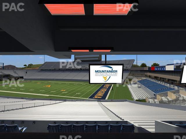 Seating view for Mountaineer Field at Milan Puskar Stadium Section Field Box 35