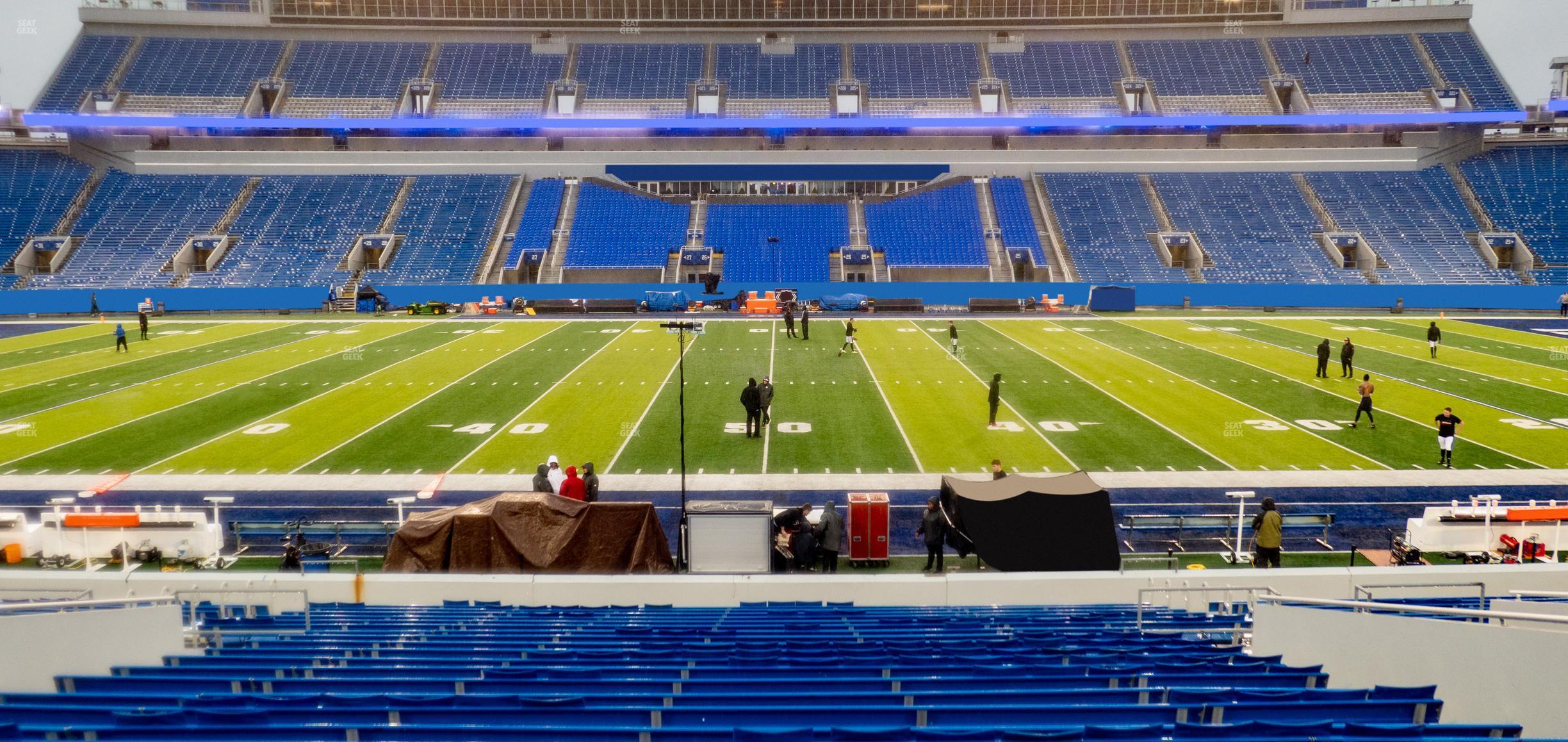 Seating view for Kroger Field Section 6