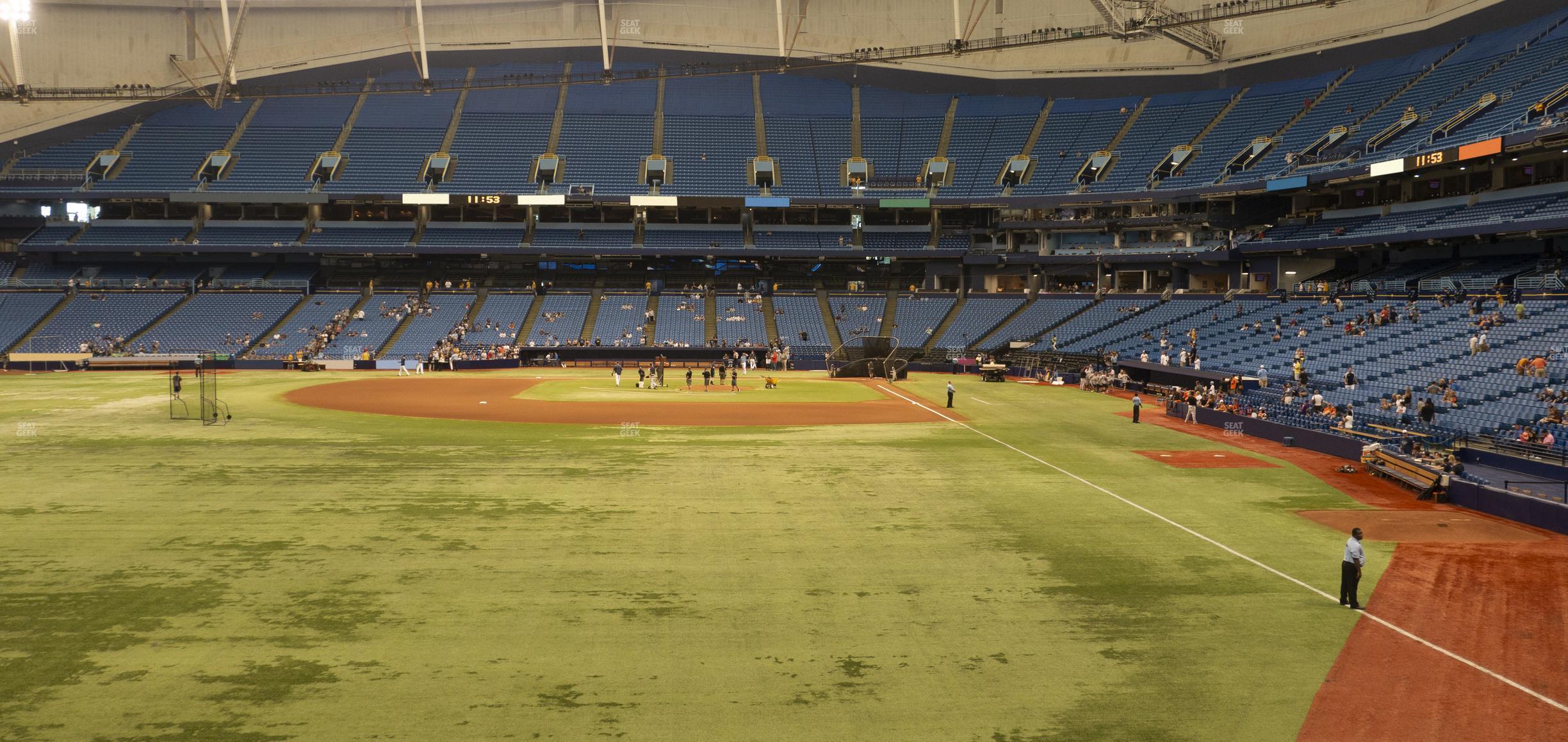 Seating view for Tropicana Field Section 141