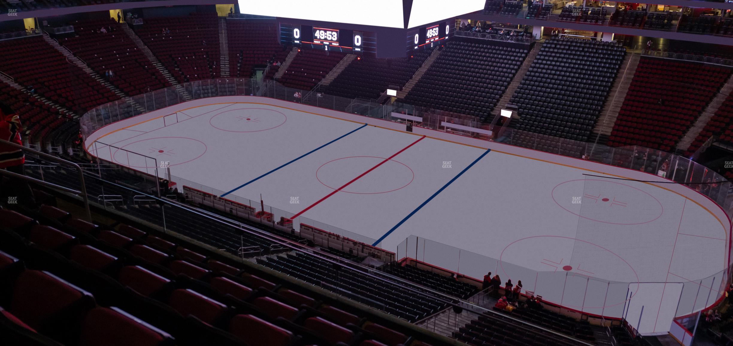 Seating view for Prudential Center Section 114