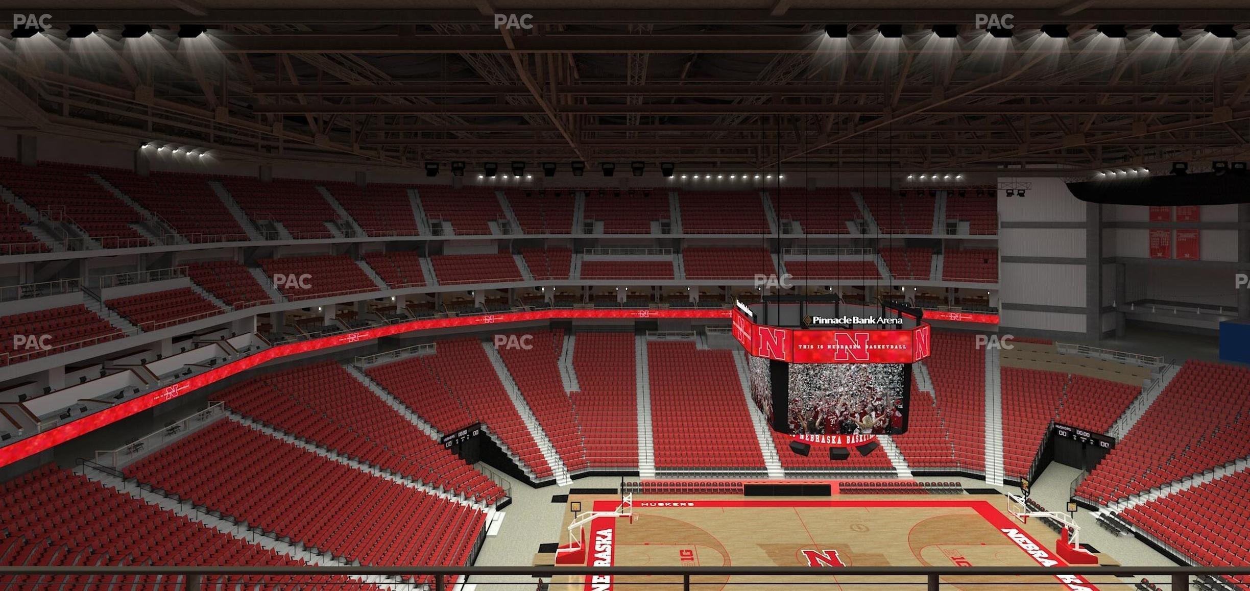 Seating view for Pinnacle Bank Arena Section 305