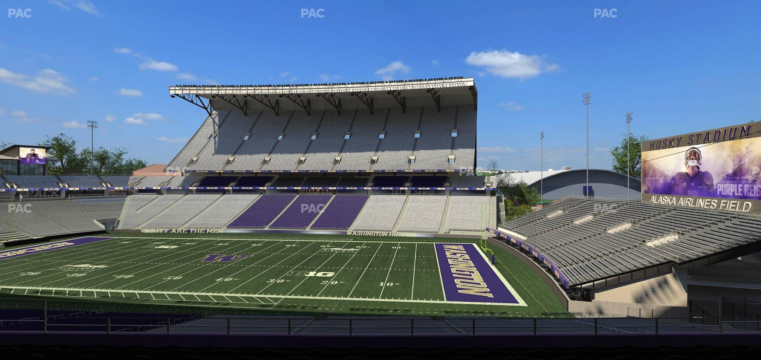 Seating view for Husky Stadium Section Club Husky 203