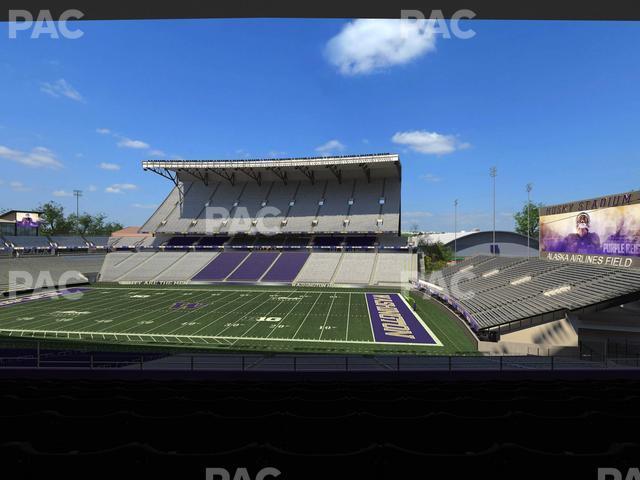 Seating view for Husky Stadium Section Club Husky 203