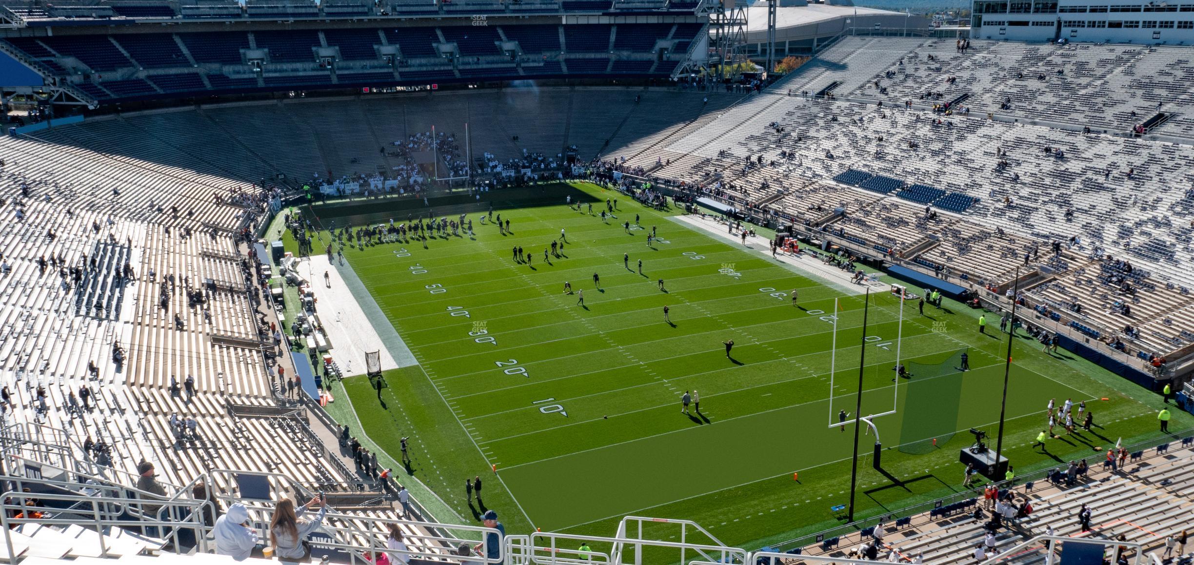 Seating view for Beaver Stadium Section North K Upper