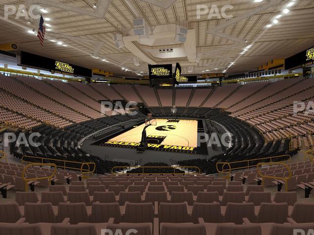 Seating view for Carver-Hawkeye Arena Section I