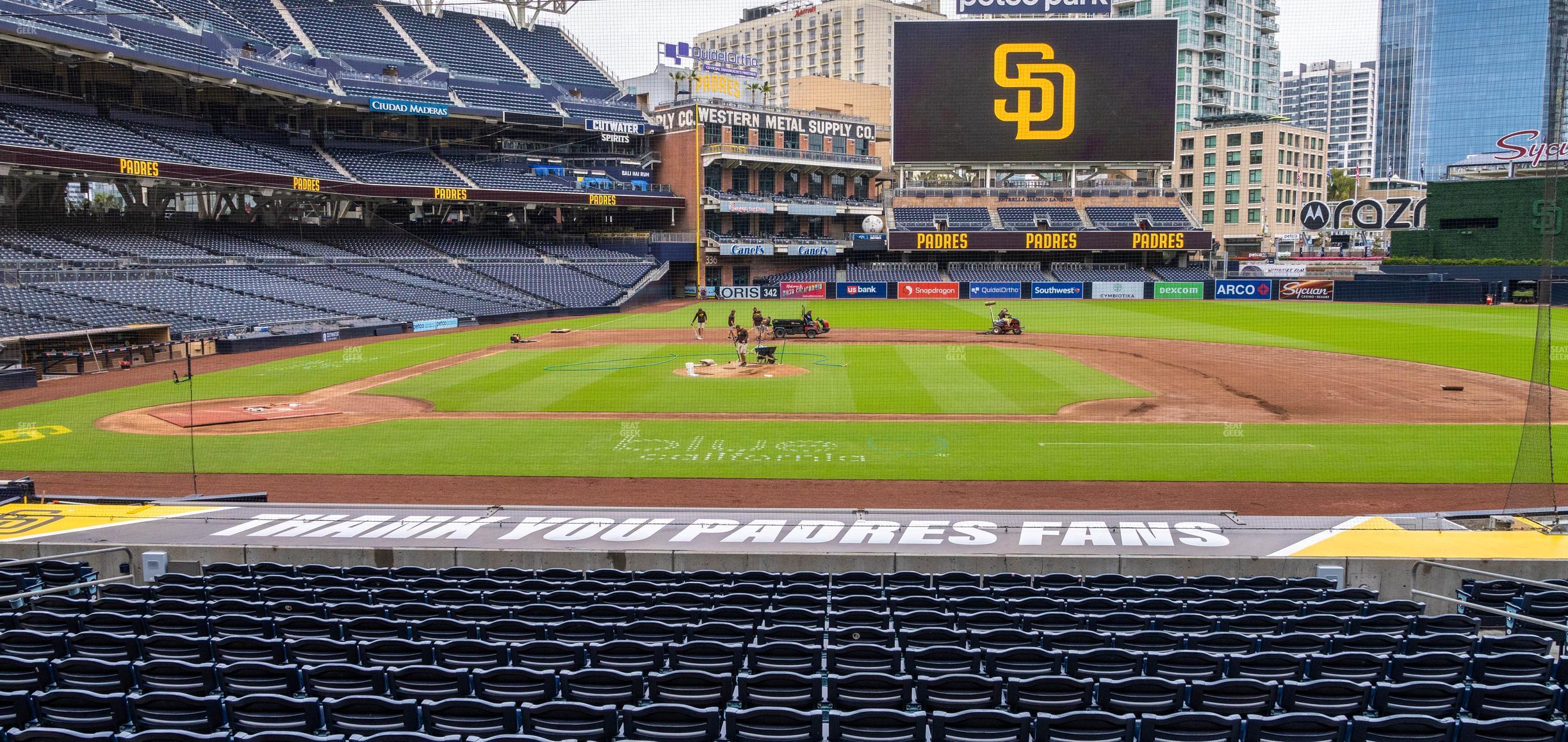 Seating view for Petco Park Section 107