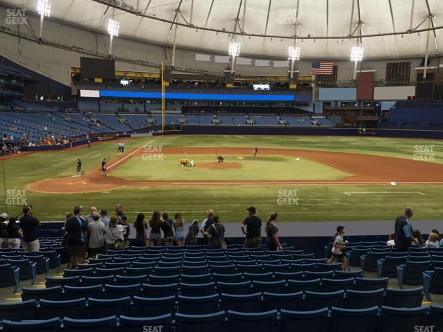 Seating view for Tropicana Field Section 112