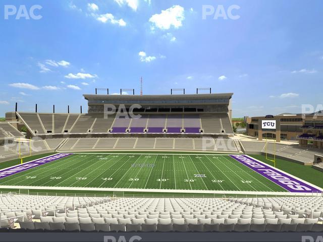 Seating view for Amon G Carter Stadium Section Champions Club 206