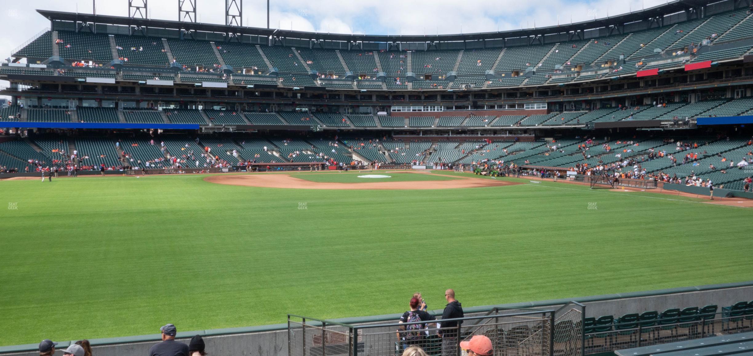 Seating view for Oracle Park Section Premium Bleachers 140