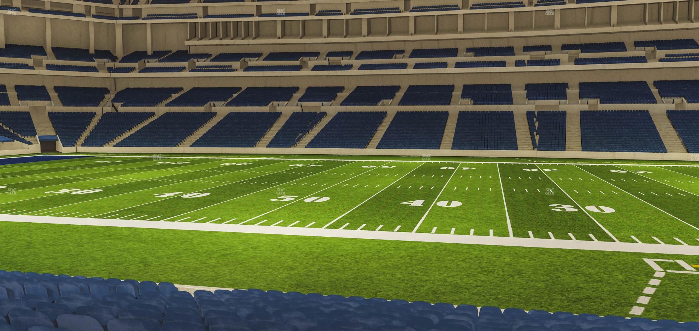 Seating view for Lucas Oil Stadium Section 112