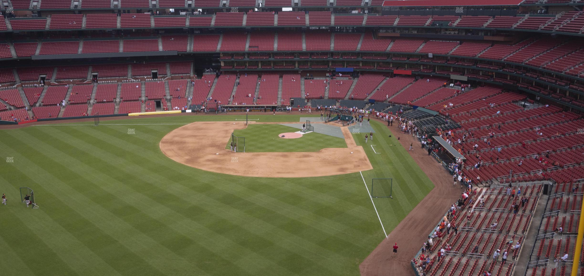 Seating view for Busch Stadium Section Left Field Pavilion 372