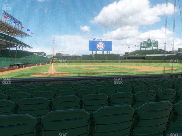 Seating view for Wrigley Field Section Club Box Home Plate 21