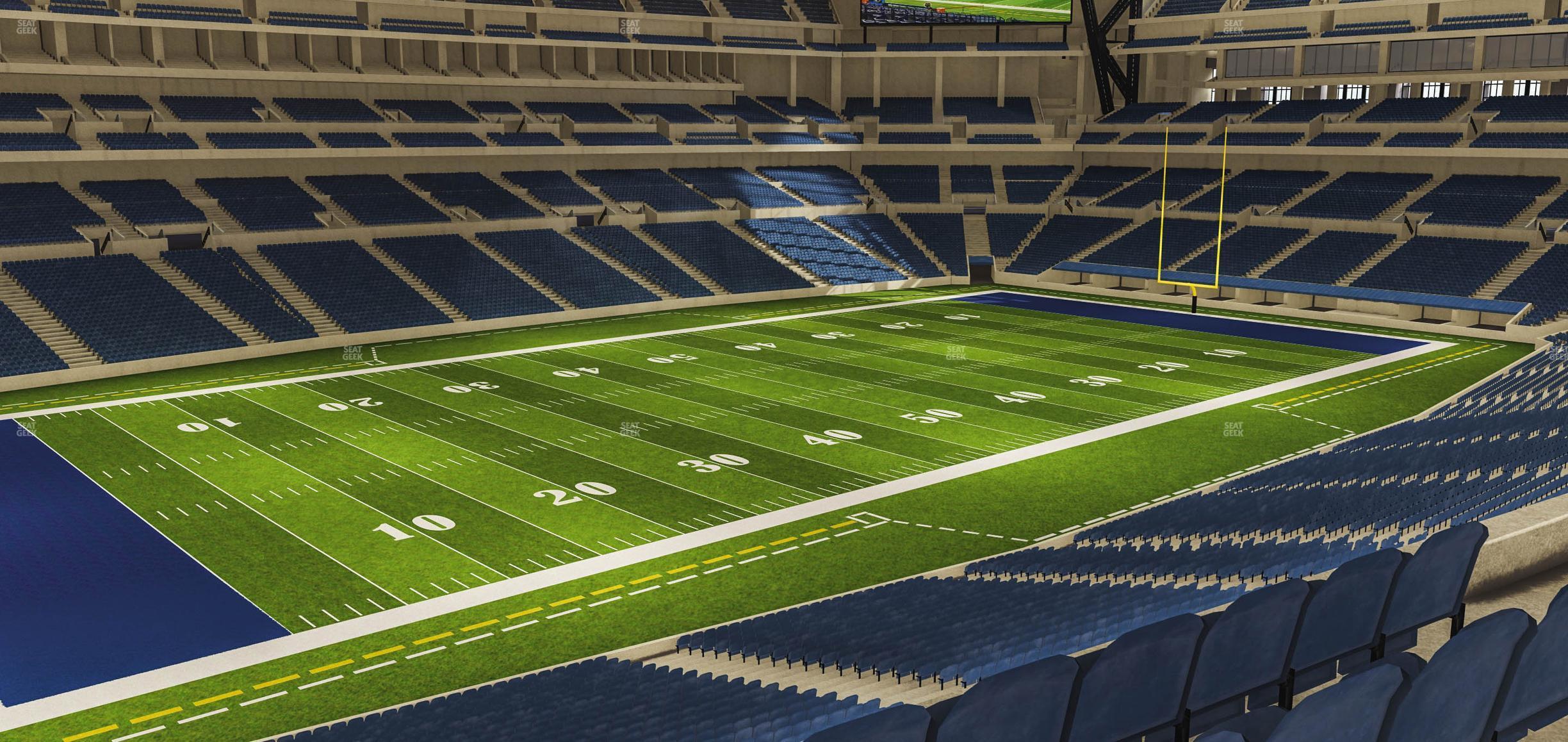 Seating view for Lucas Oil Stadium Section 345