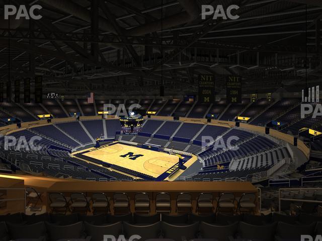 Seating view for Crisler Center Section 201