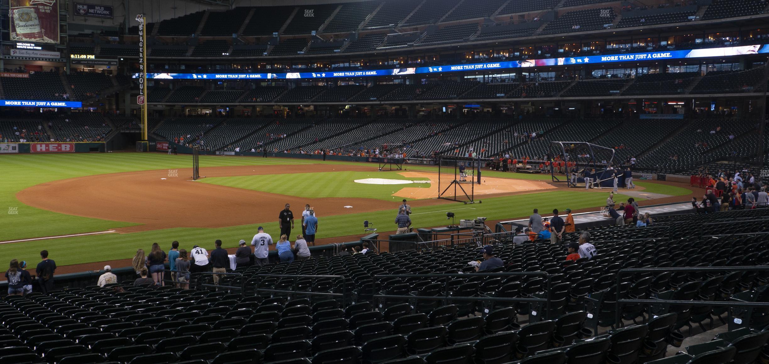 Seating view for Minute Maid Park Section 110