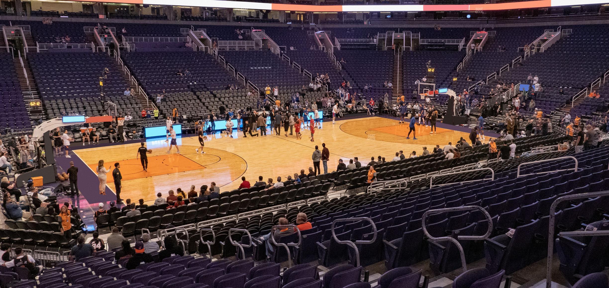 Seating view for Footprint Center Section 116