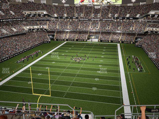 Seating view for Caesars Superdome Section 651