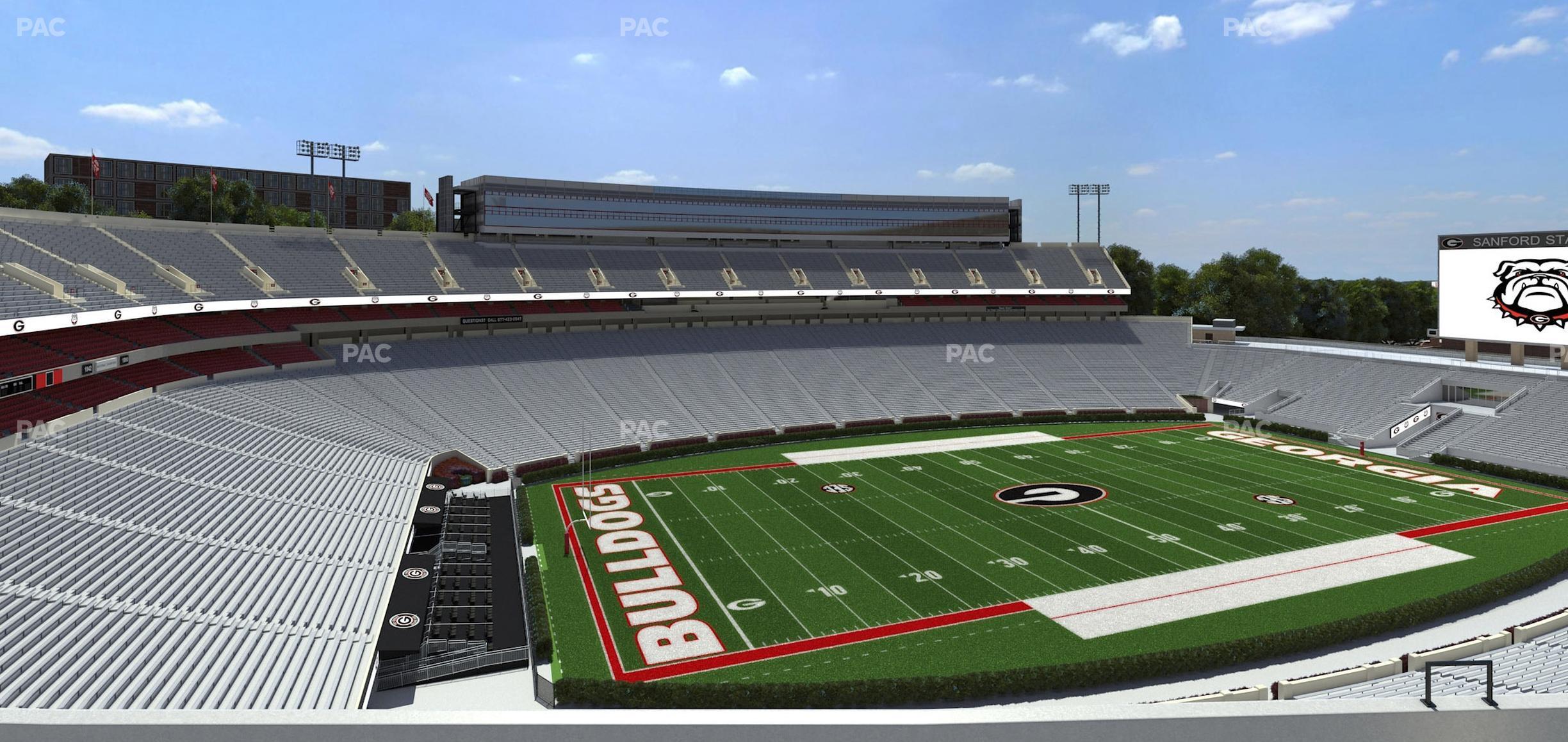 Seating view for Sanford Stadium Section 311