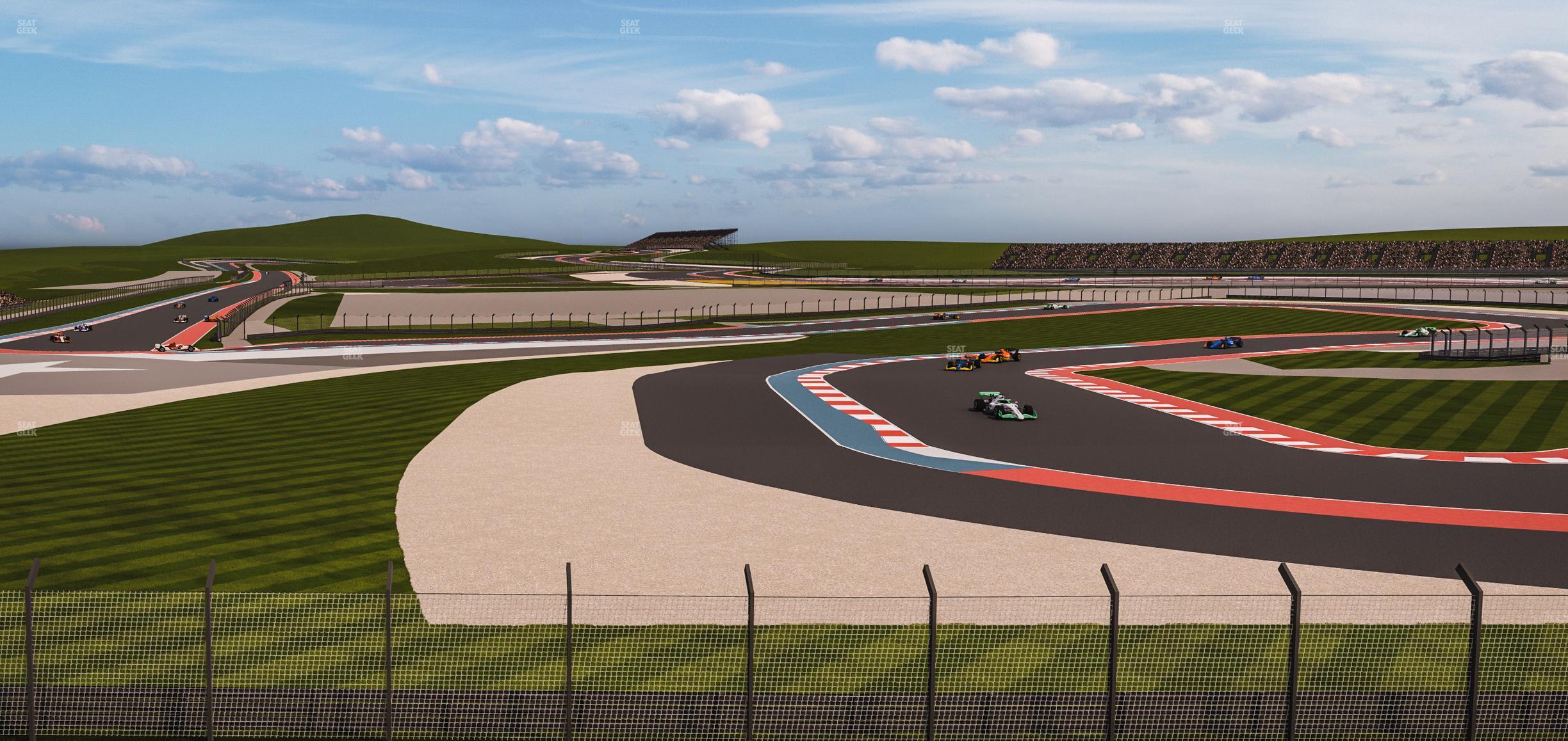 Seating view for Circuit of The Americas Section Turn 15 Grandstand 2