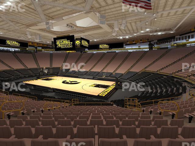 Seating view for Carver-Hawkeye Arena Section D