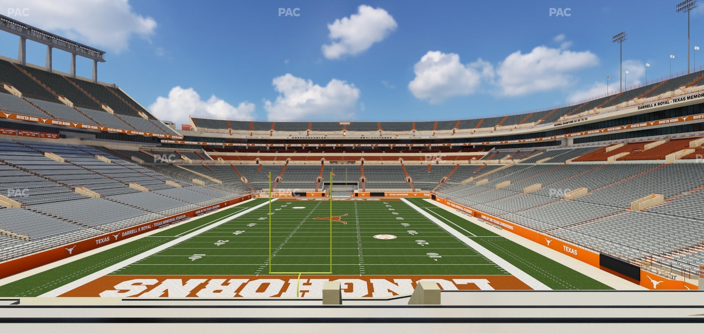 Seating view for Darrell K Royal - Texas Memorial Stadium Section 38 R