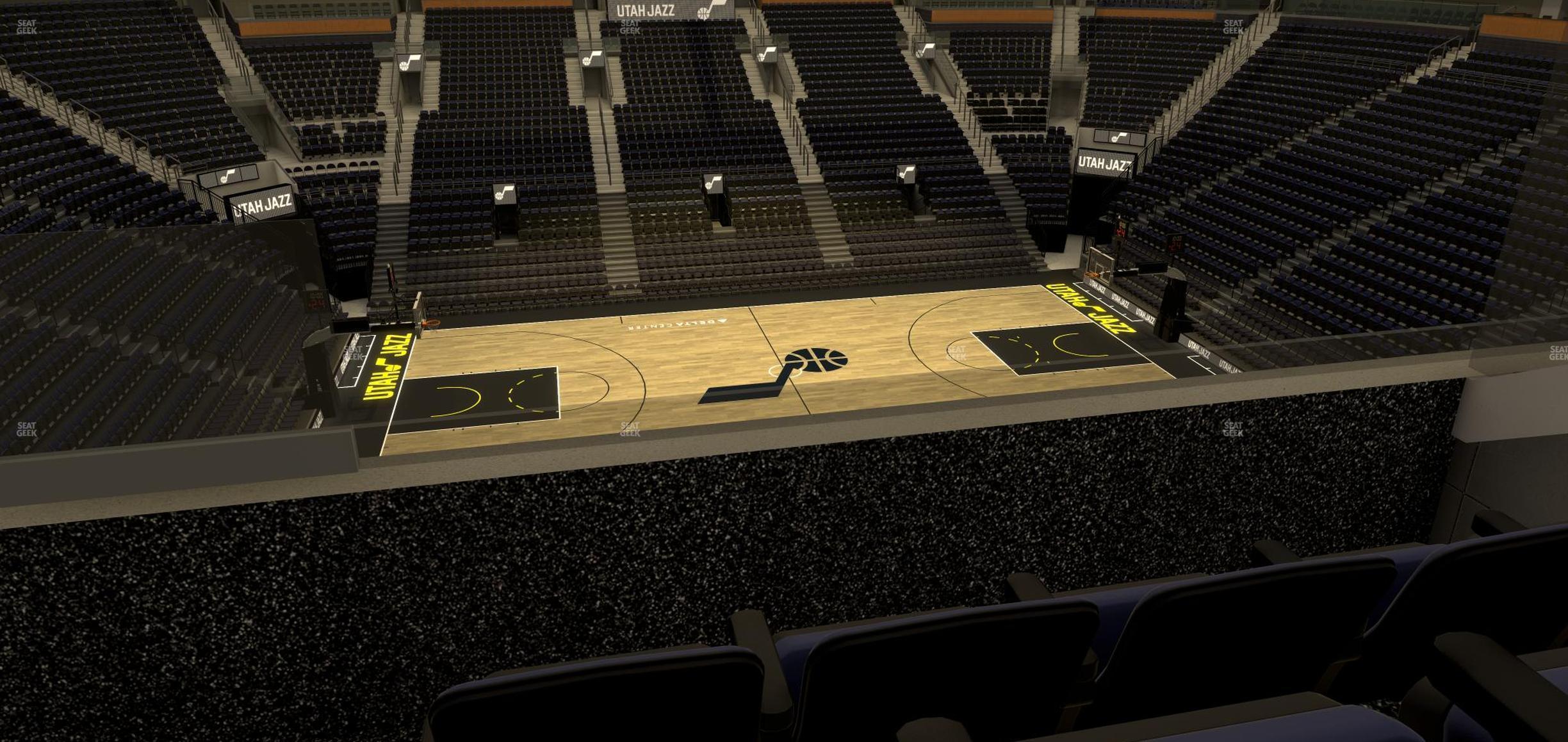 Seating view for Delta Center Section Suite 27